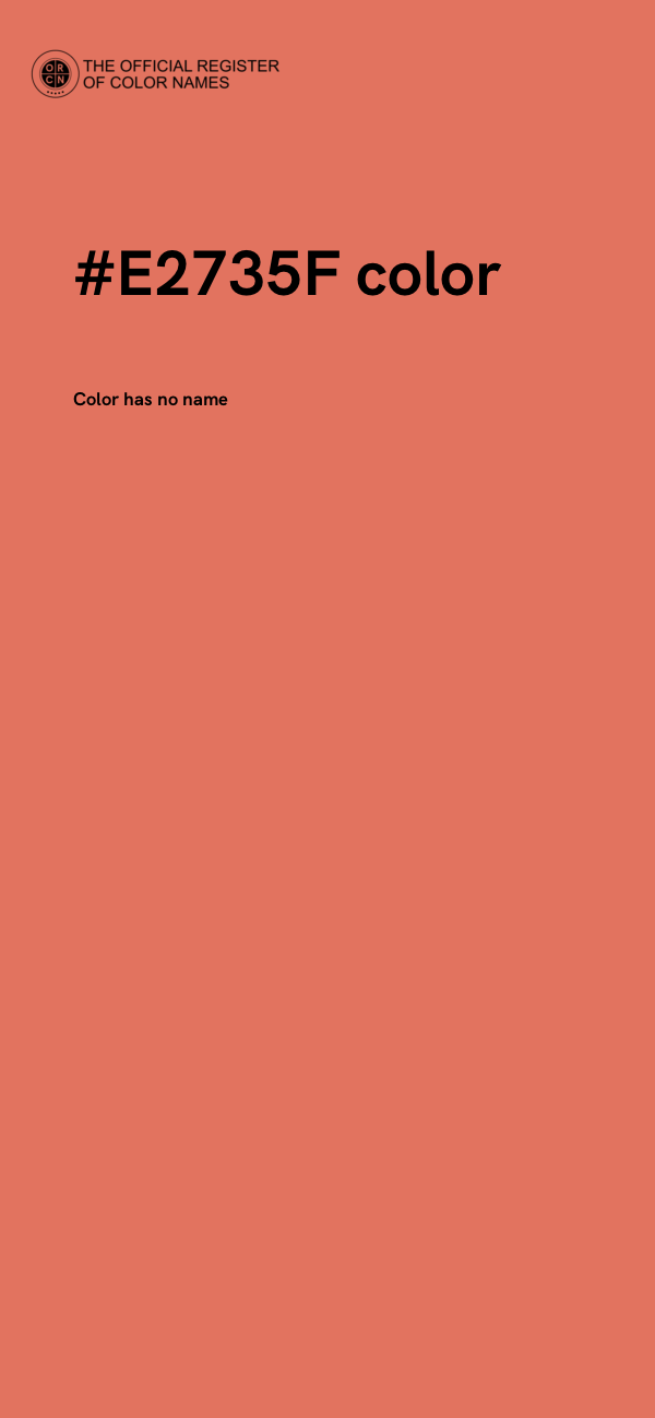 #E2735F color image