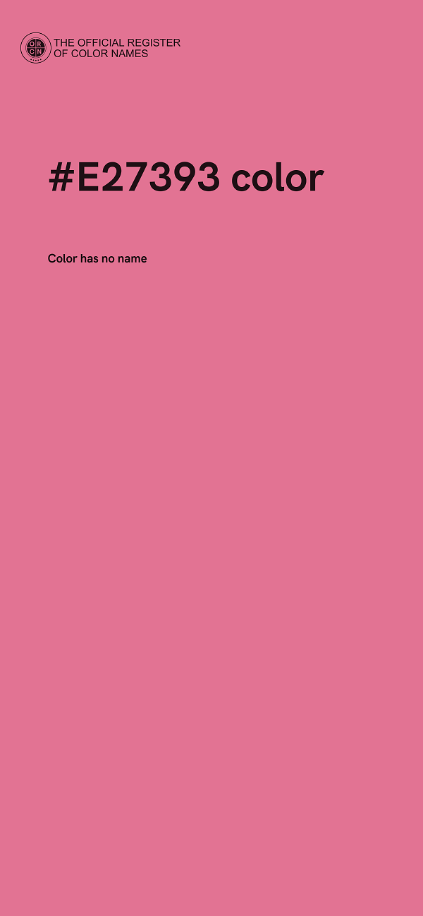 #E27393 color image