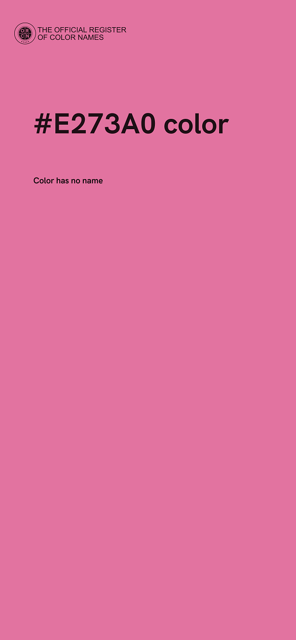 #E273A0 color image