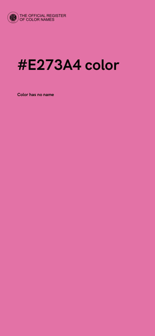 #E273A4 color image
