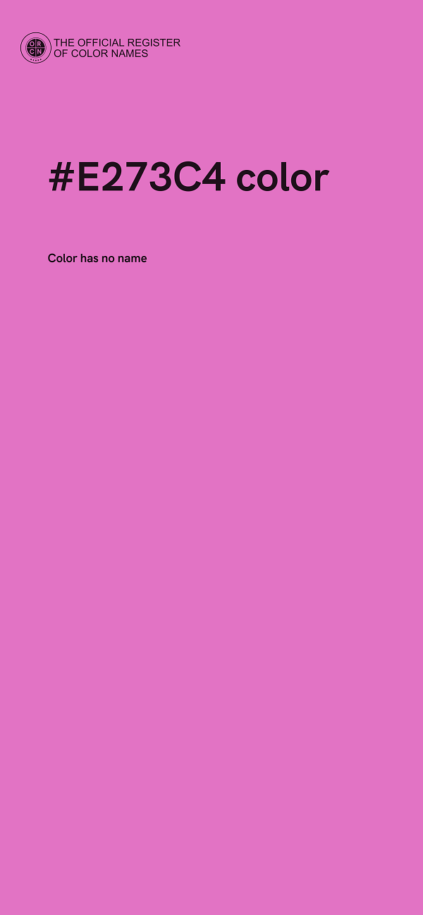 #E273C4 color image