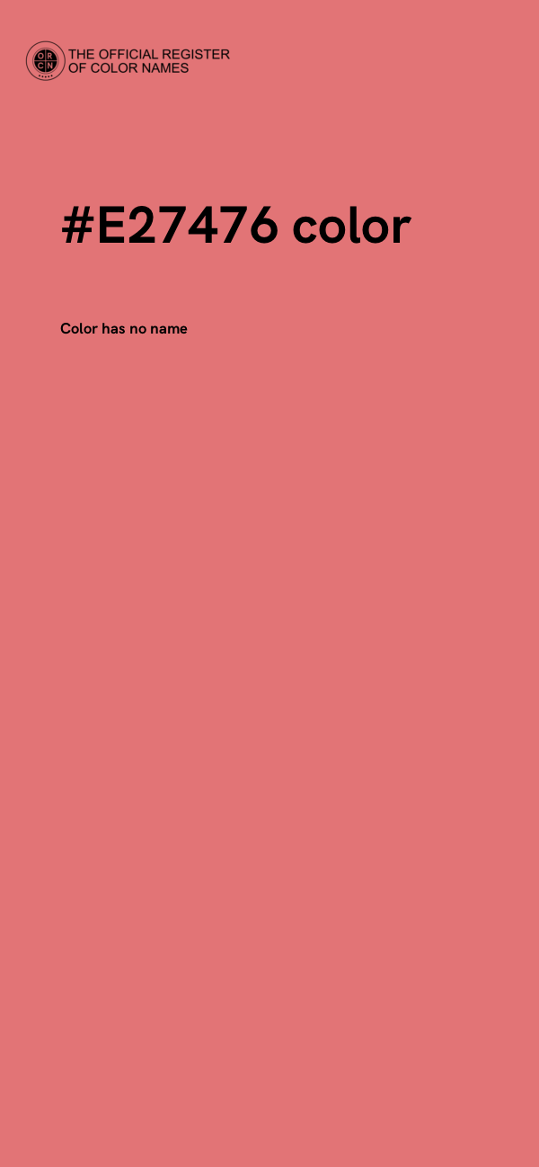 #E27476 color image