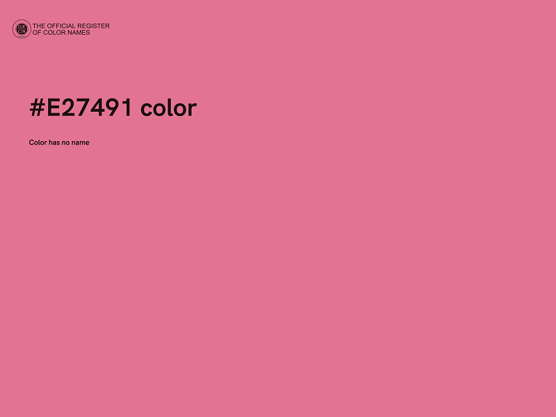 #E27491 color image