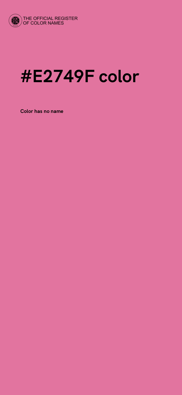 #E2749F color image