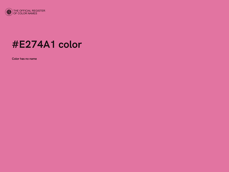 #E274A1 color image