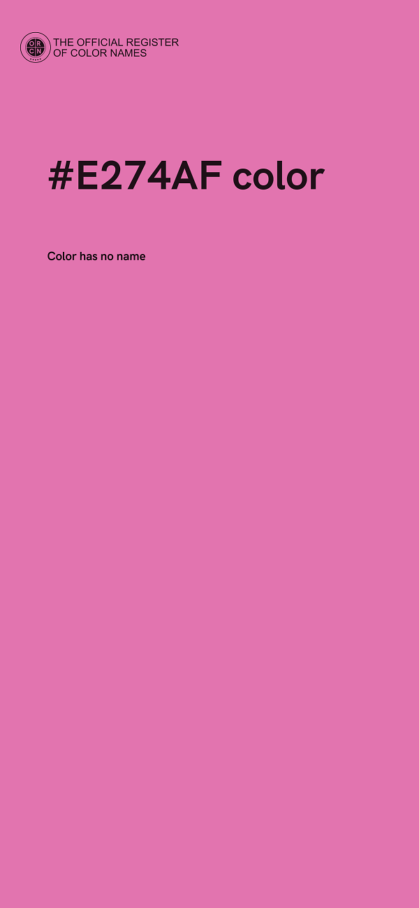 #E274AF color image