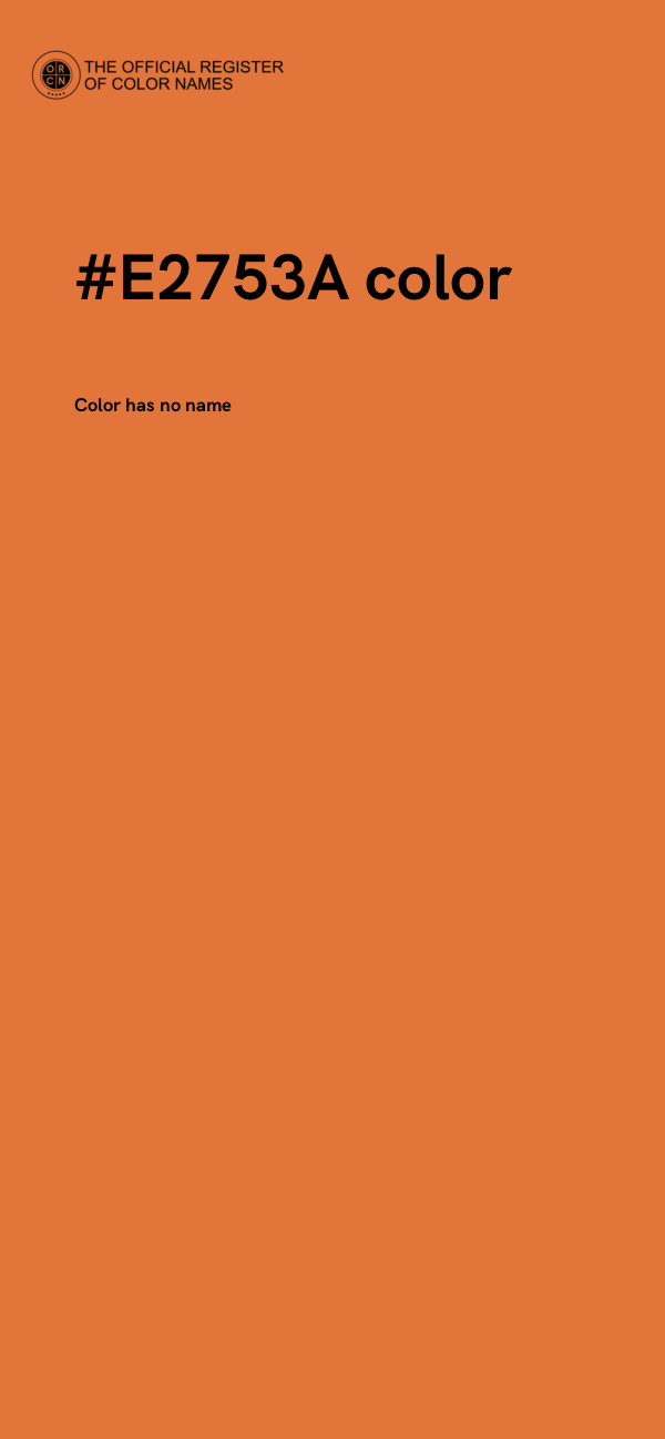 #E2753A color image