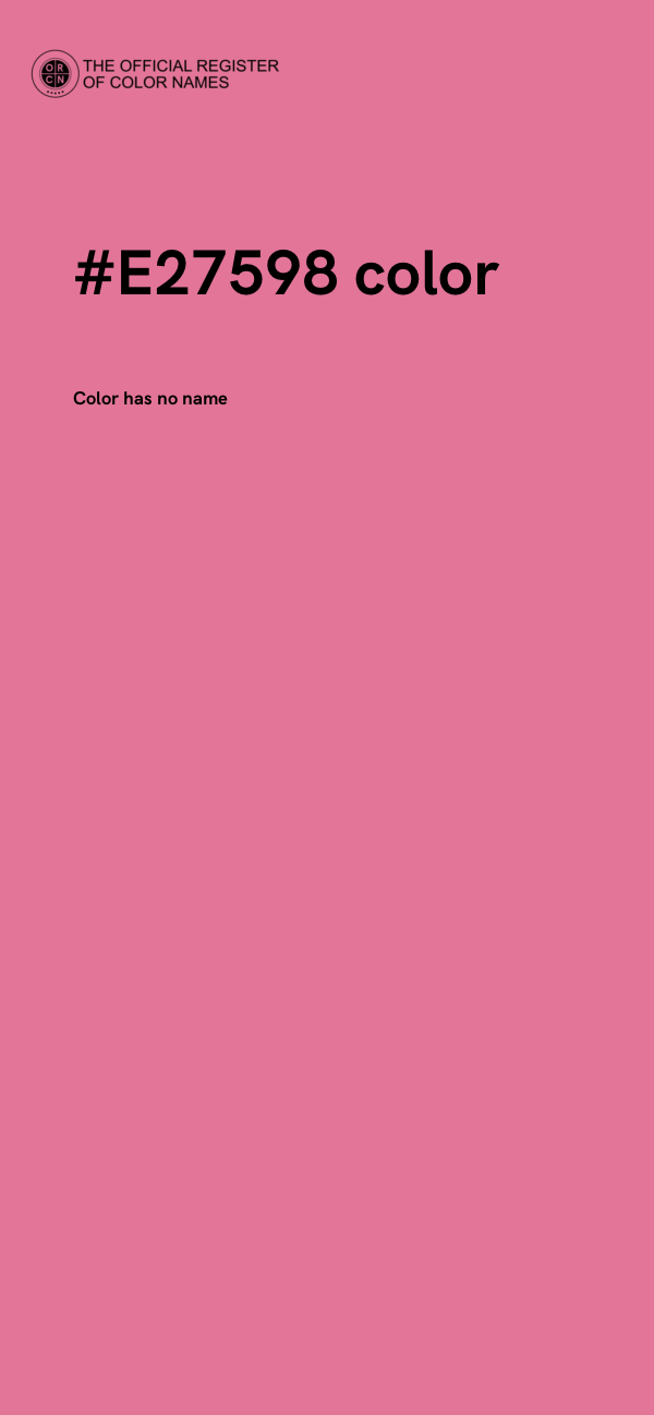 #E27598 color image