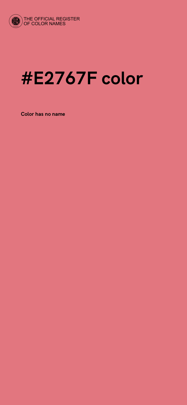 #E2767F color image