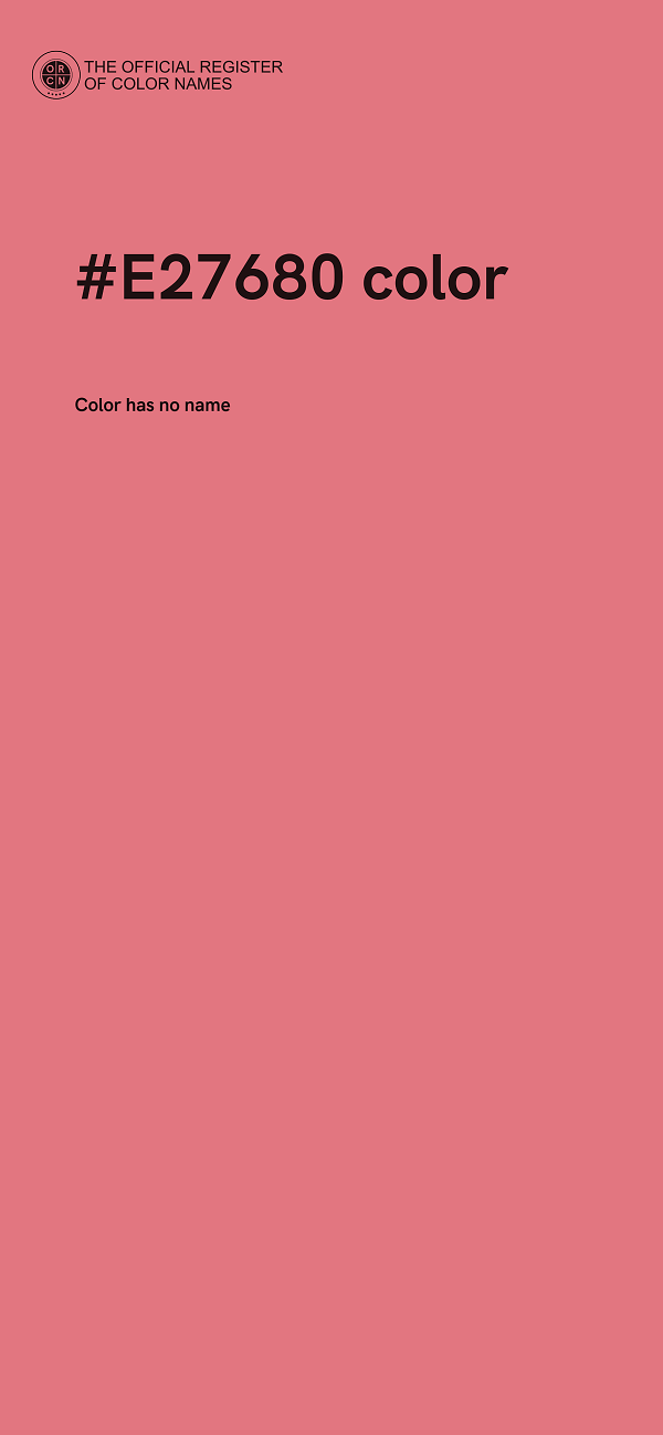 #E27680 color image