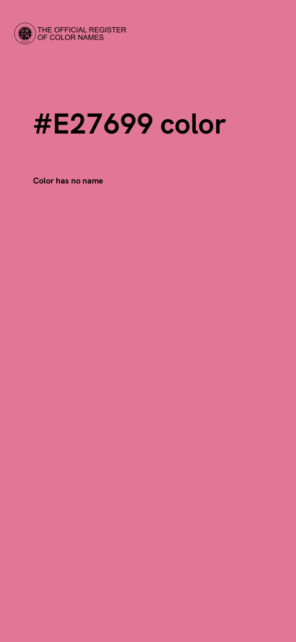 #E27699 color image