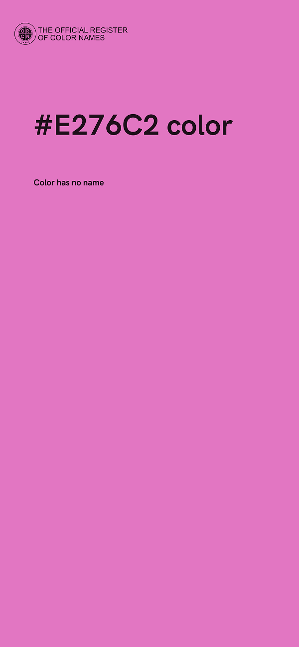 #E276C2 color image