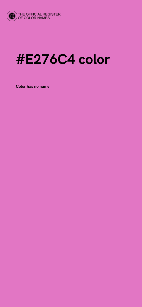 #E276C4 color image