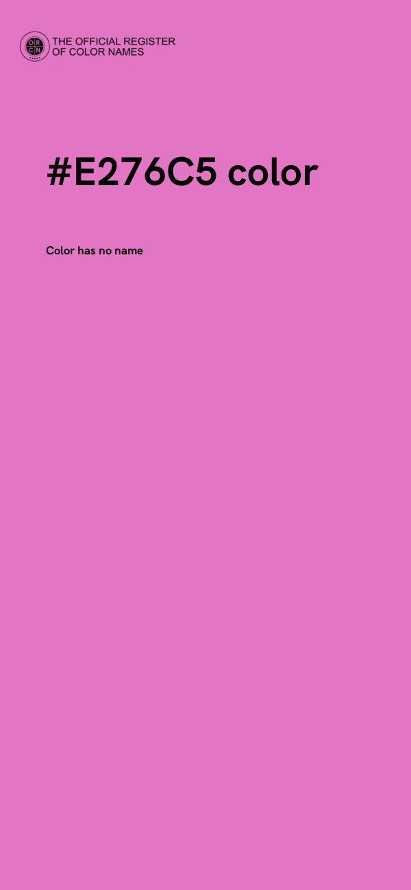 #E276C5 color image