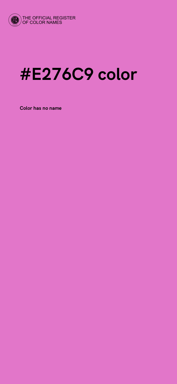 #E276C9 color image