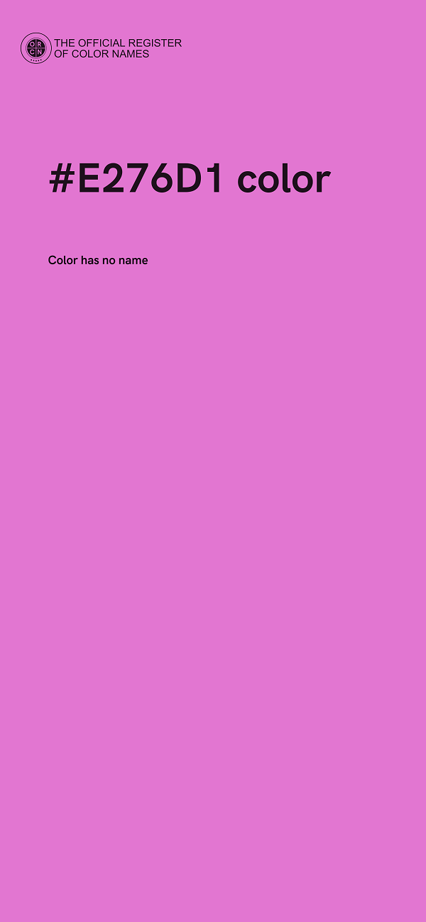 #E276D1 color image