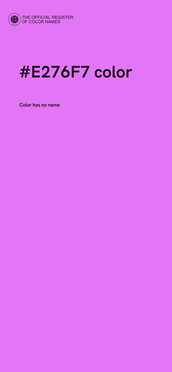 #E276F7 color image