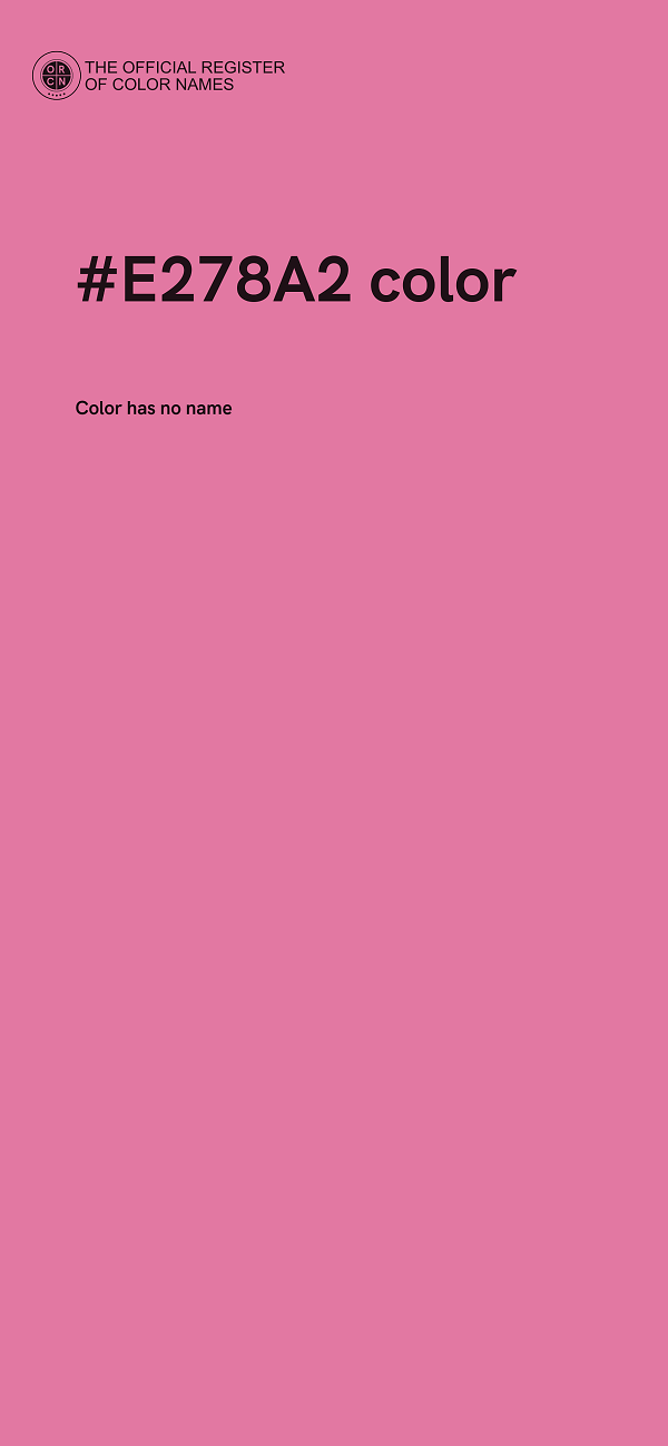 #E278A2 color image