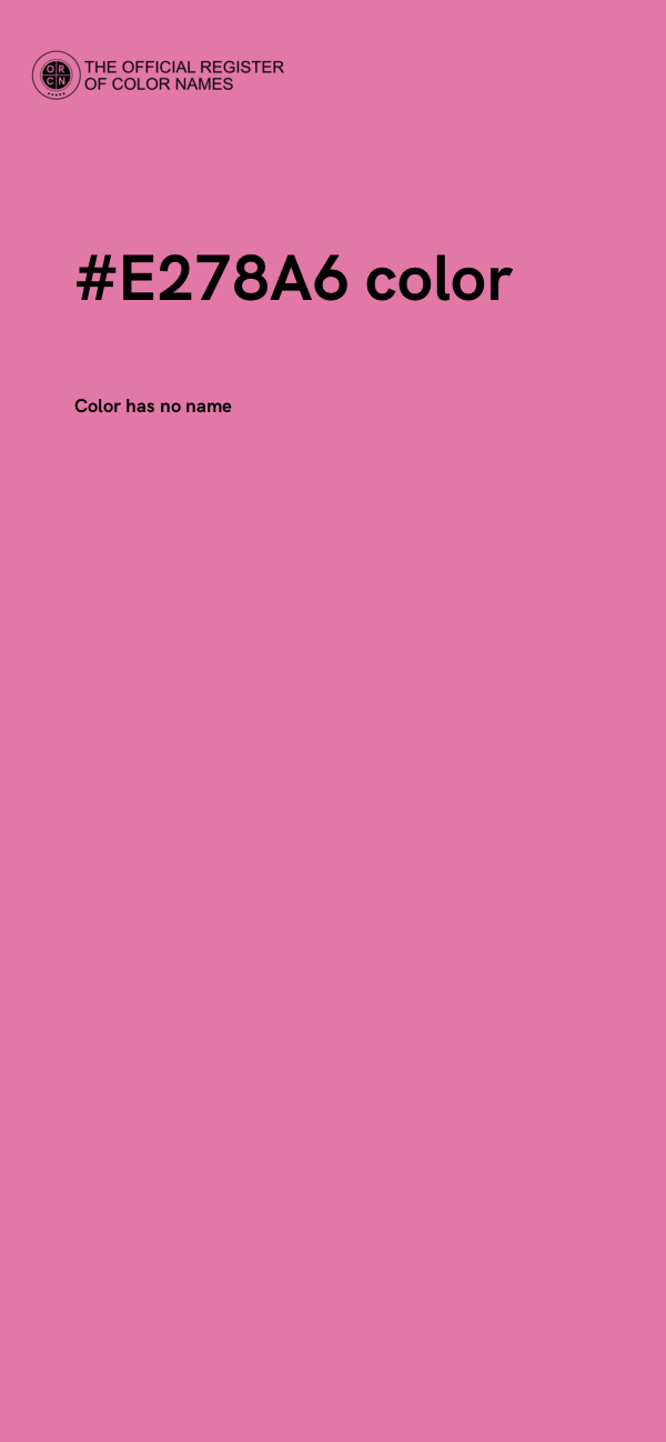 #E278A6 color image
