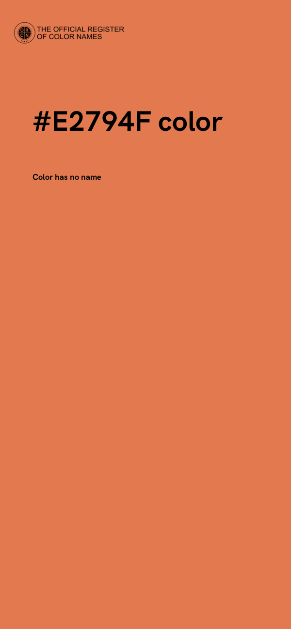 #E2794F color image