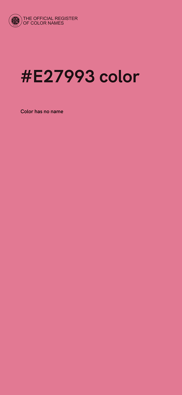 #E27993 color image
