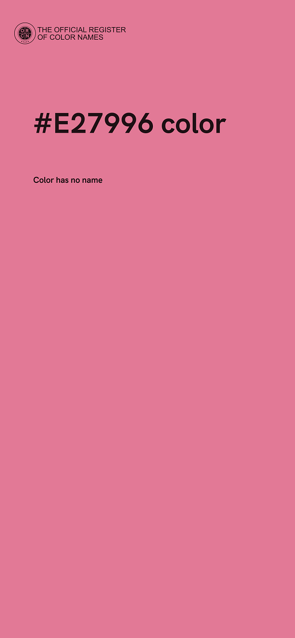 #E27996 color image