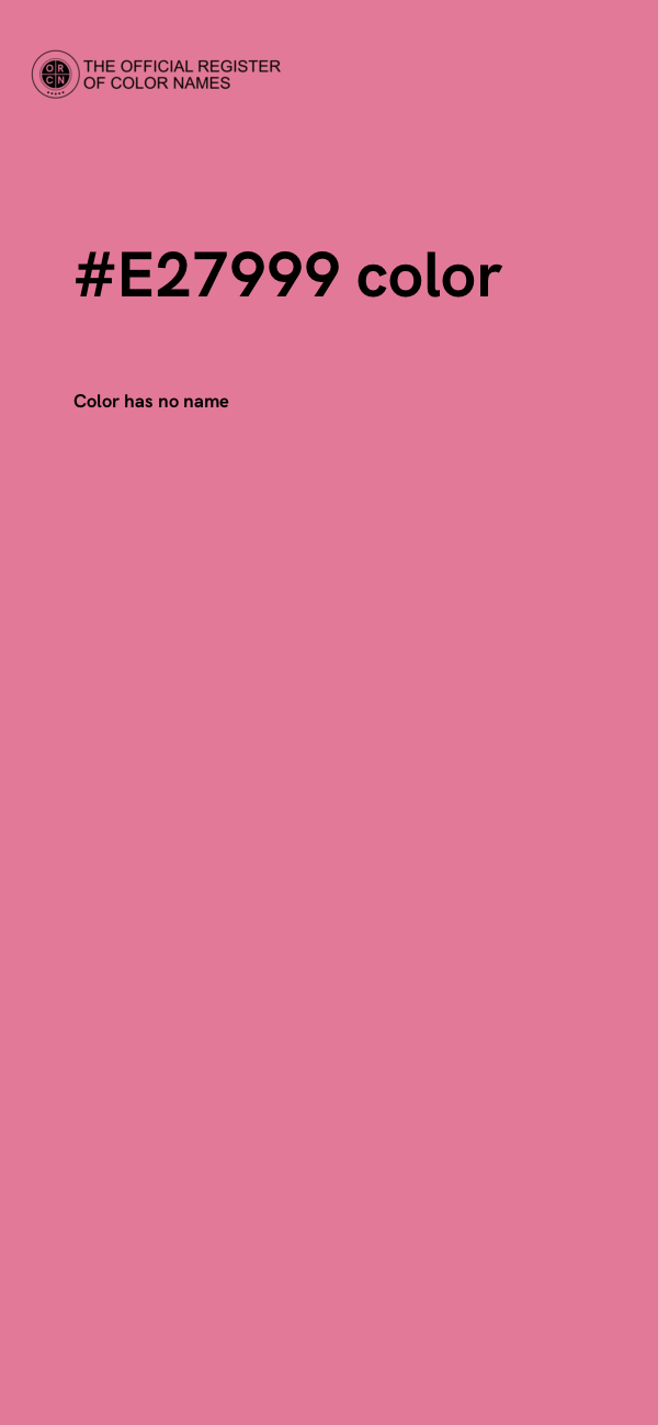 #E27999 color image
