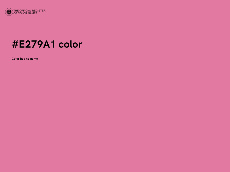 #E279A1 color image