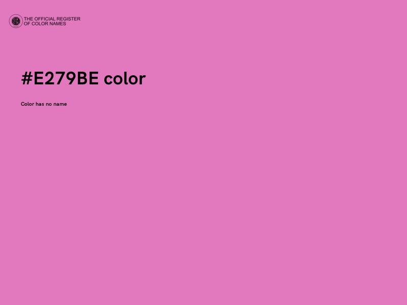 #E279BE color image