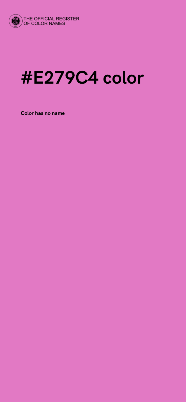 #E279C4 color image