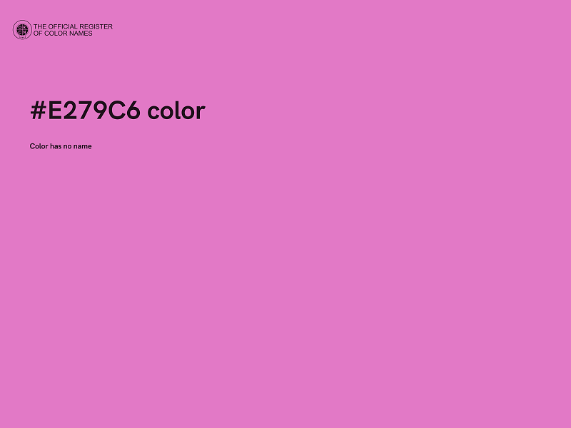 #E279C6 color image