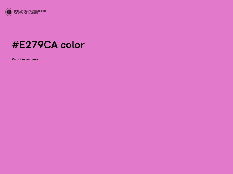 #E279CA color image