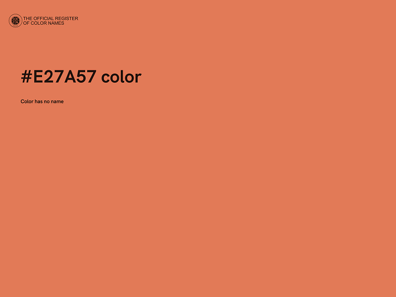 #E27A57 color image
