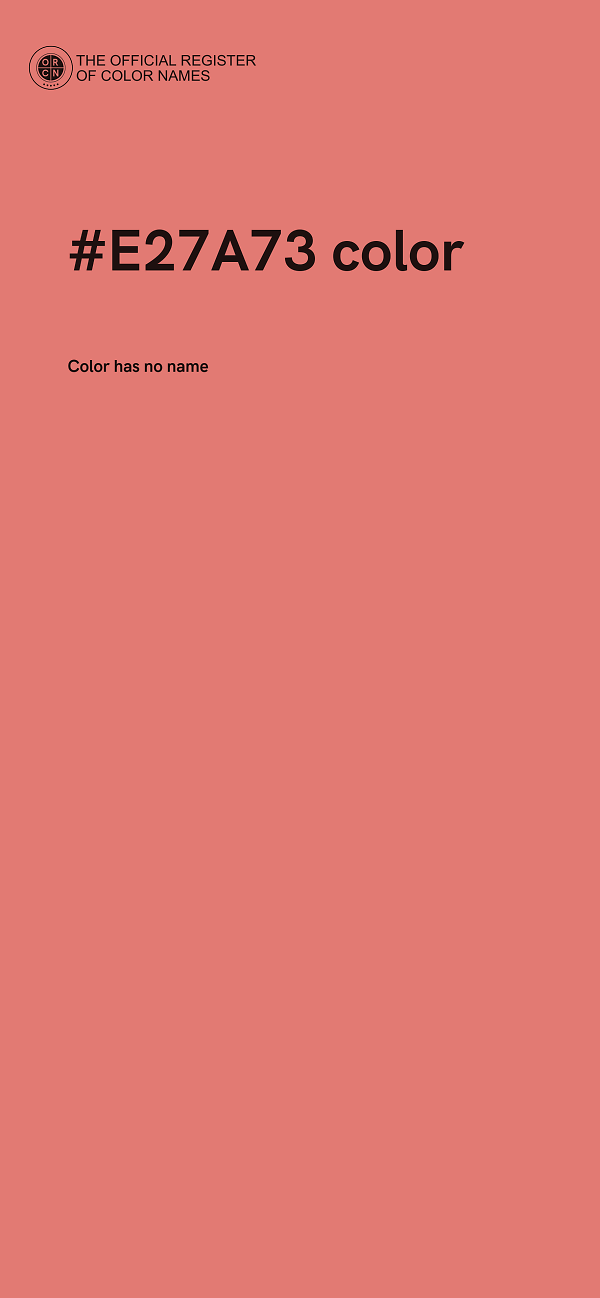 #E27A73 color image