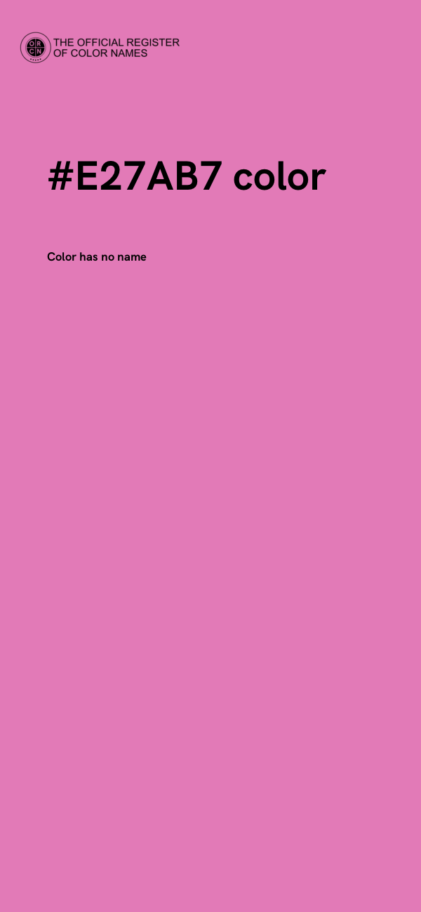 #E27AB7 color image