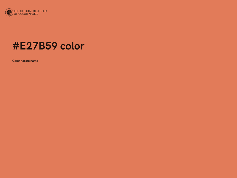 #E27B59 color image