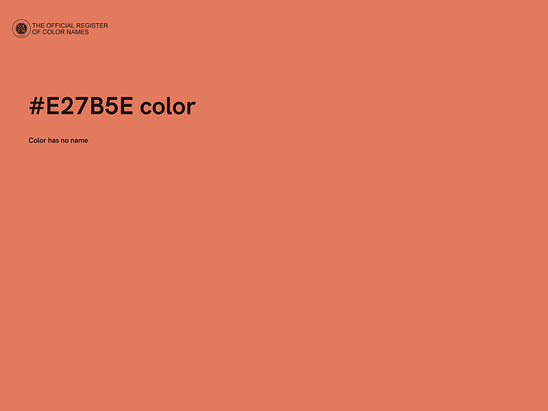 #E27B5E color image