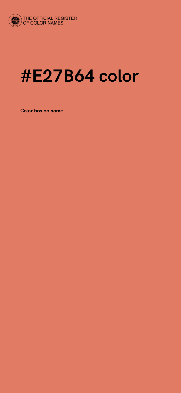 #E27B64 color image
