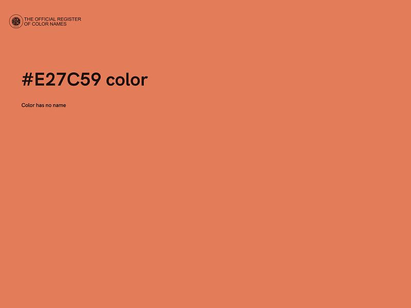 #E27C59 color image