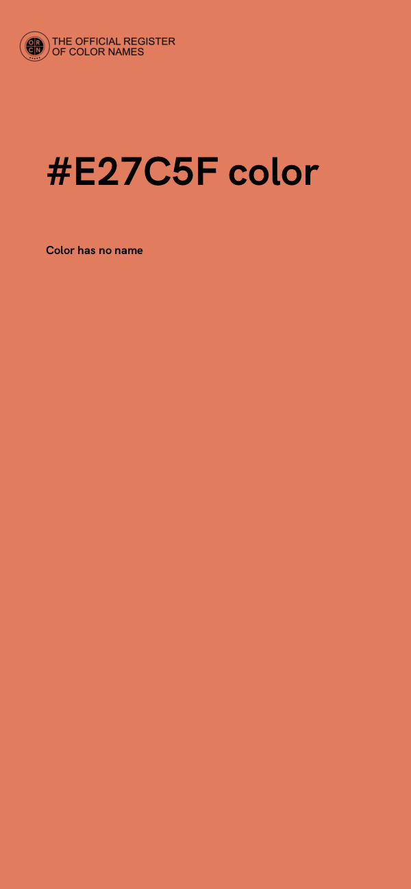 #E27C5F color image