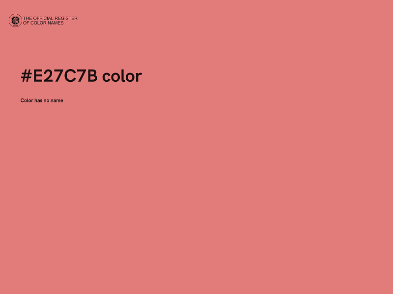 #E27C7B color image