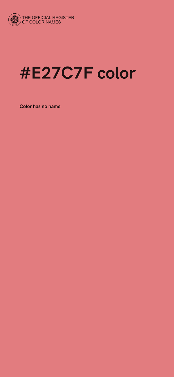 #E27C7F color image