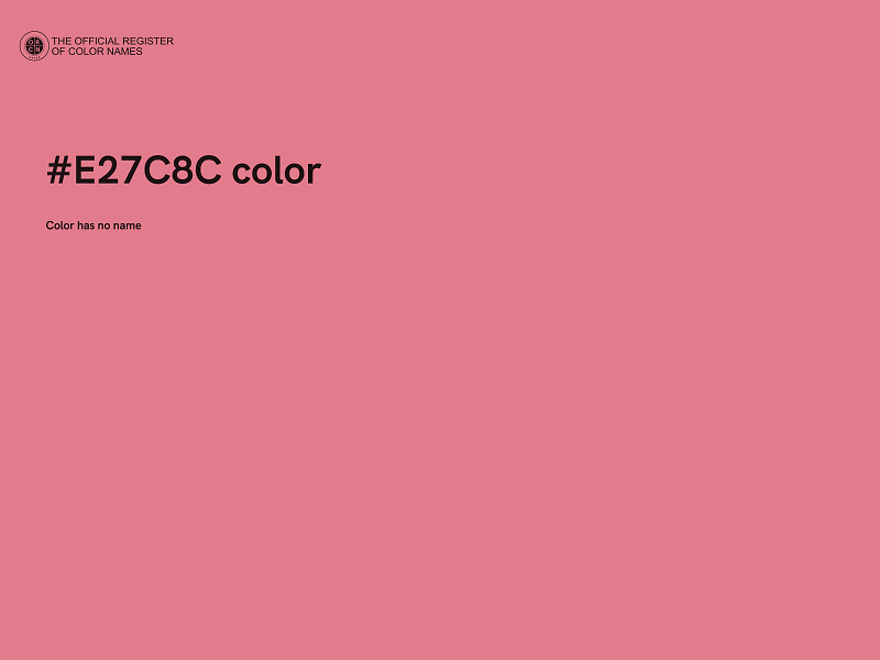 #E27C8C color image