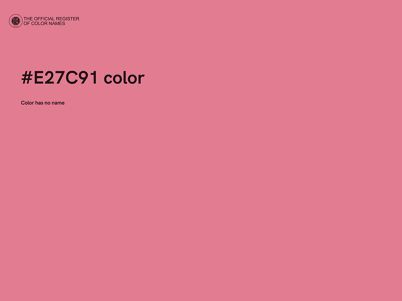 #E27C91 color image
