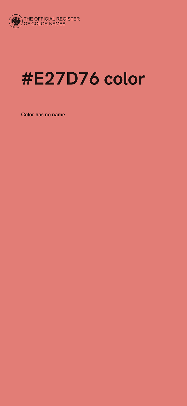 #E27D76 color image
