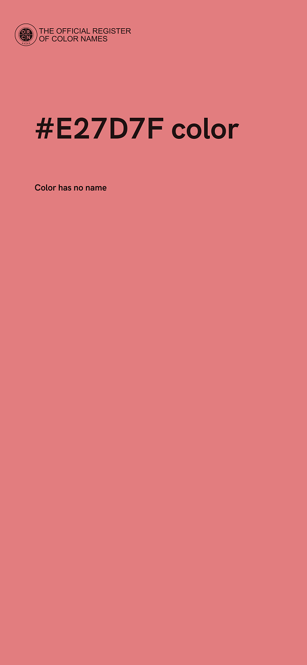 #E27D7F color image