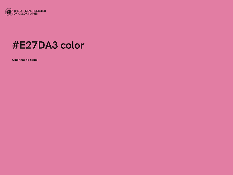 #E27DA3 color image