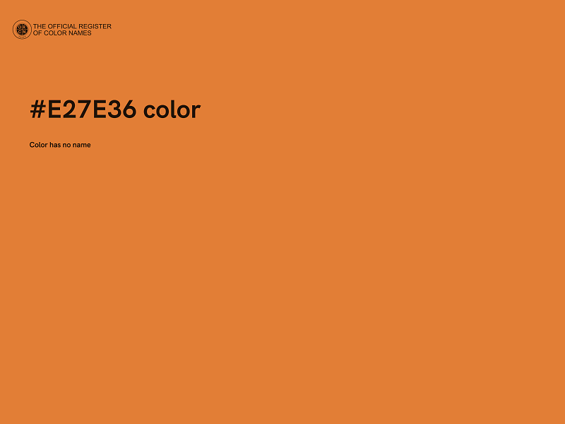 #E27E36 color image