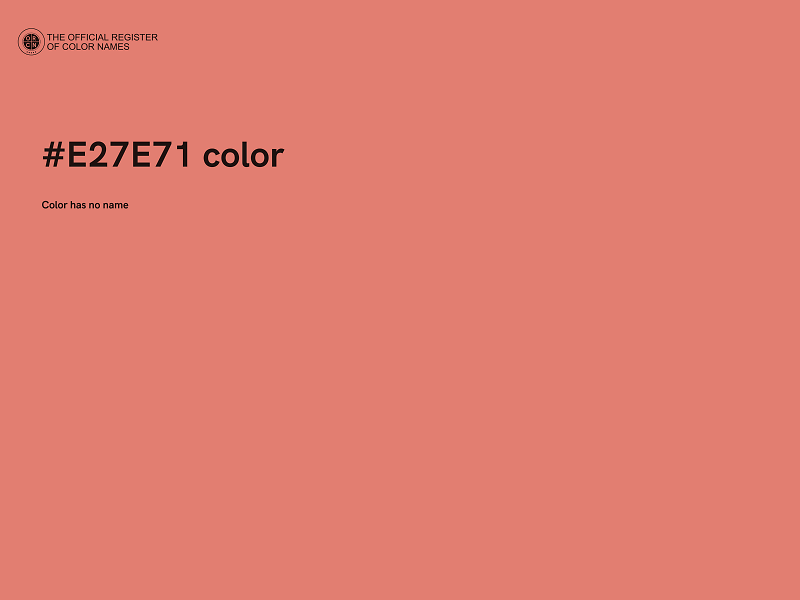 #E27E71 color image