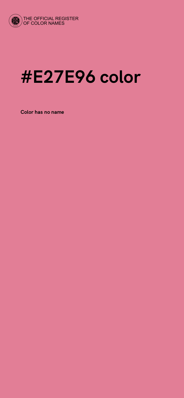 #E27E96 color image